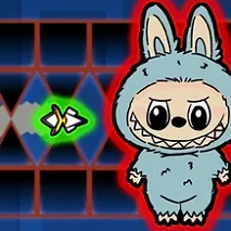 Labubu Wave Geometry Dash Action - Game screenshot